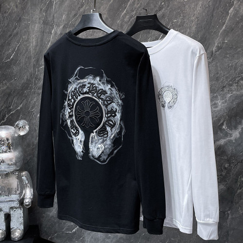 Men Women Cotton T-shirt Long Sleeve T-shirt Pullover Tops Sweatshirt Unisex Tee Casual T-shirt