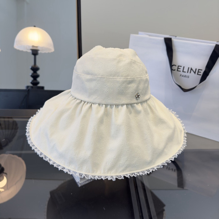 Summer Women Casual Bucket Hat Narrow Flared Brim Cloche Hat Beach Headwear Caps Unisex