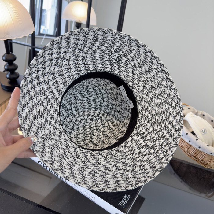 Summer Women Casual Bucket Hat Narrow Flared Brim Cloche Hat Beach Headwear Caps Unisex