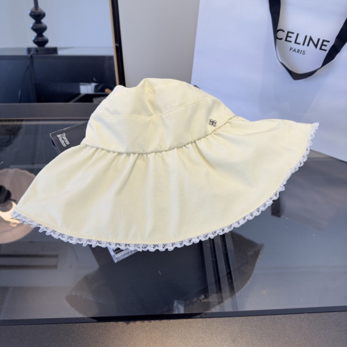 Summer Women Casual Bucket Hat Narrow Flared Brim Cloche Hat Beach Headwear Caps Unisex