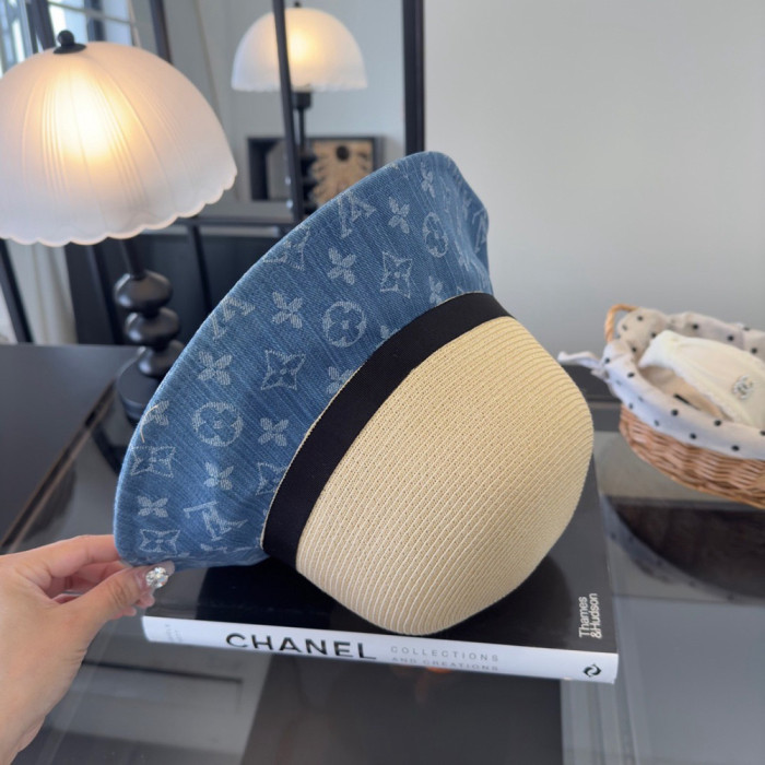 Summer Women Casual Bucket Hat Narrow Flared Brim Cloche Hat Beach Headwear Caps Unisex