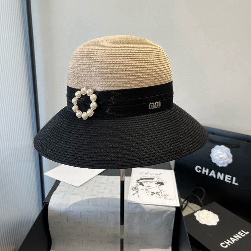 Summer Women Casual Bucket Hat Narrow Flared Brim Cloche Hat Beach Headwear Caps Unisex