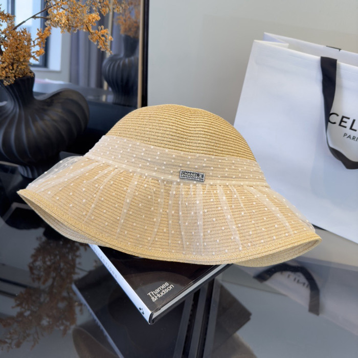 Summer Women Casual Bucket Hat Narrow Flared Brim Cloche Hat Beach Headwear Caps Unisex