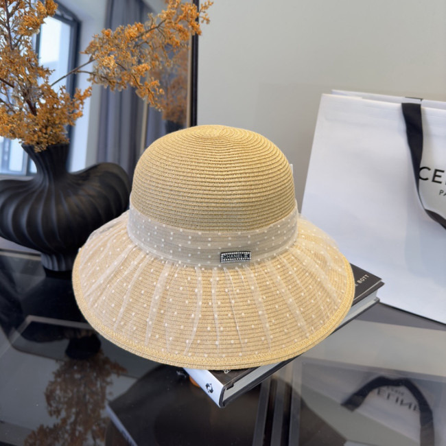 Summer Women Casual Bucket Hat Narrow Flared Brim Cloche Hat Beach Headwear Caps Unisex