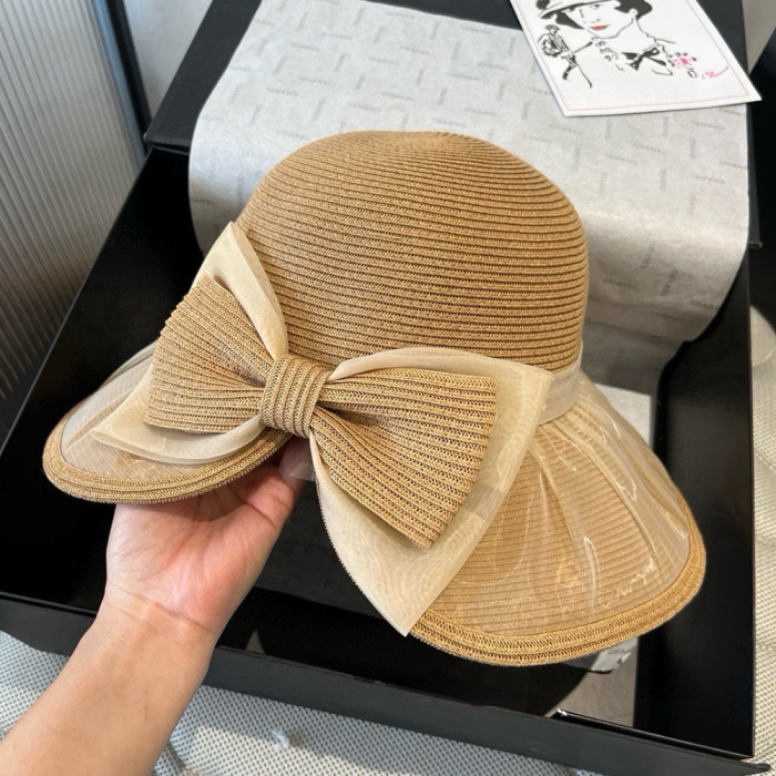 Summer Women Casual Bucket Hat Narrow Flared Brim Cloche Hat Beach Headwear Caps Unisex