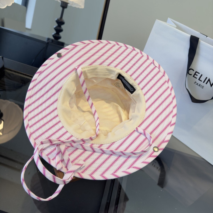 Summer Women Casual Bucket Hat Narrow Flared Brim Cloche Hat Beach Headwear Caps Unisex