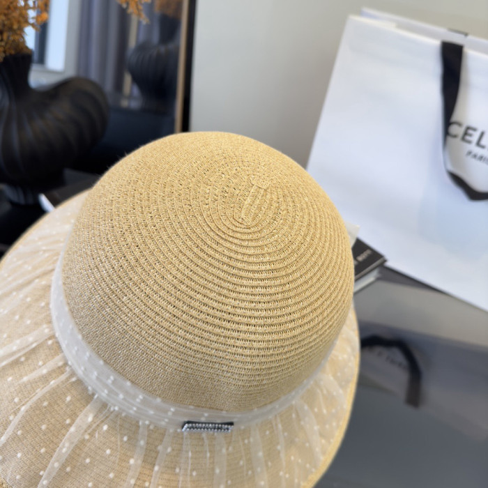 Summer Women Casual Bucket Hat Narrow Flared Brim Cloche Hat Beach Headwear Caps Unisex