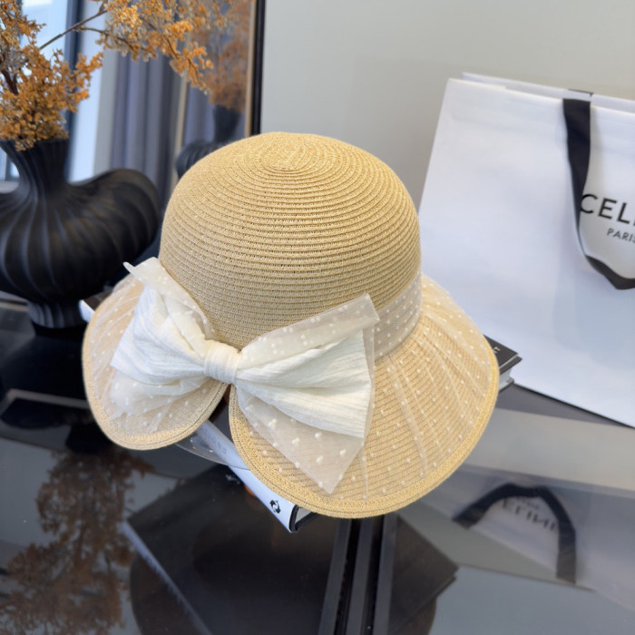 Summer Women Casual Bucket Hat Narrow Flared Brim Cloche Hat Beach Headwear Caps Unisex