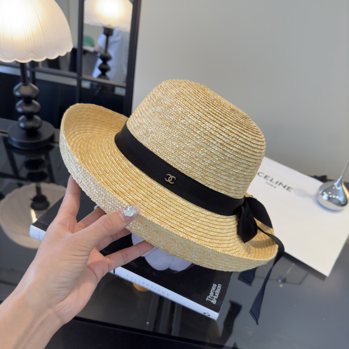 Summer Women Casual Bucket Hat Narrow Flared Brim Cloche Hat Beach Headwear Caps Unisex