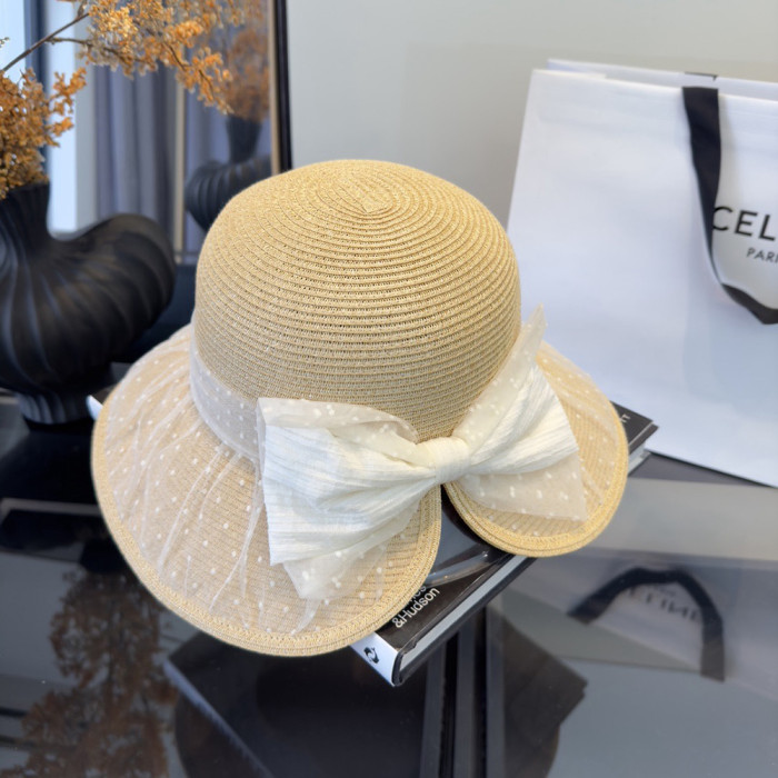 Summer Women Casual Bucket Hat Narrow Flared Brim Cloche Hat Beach Headwear Caps Unisex