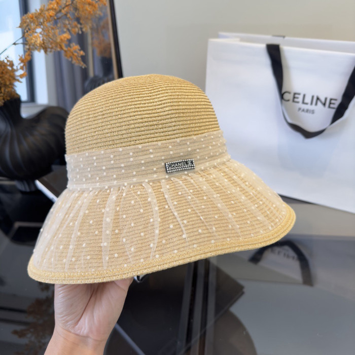 Summer Women Casual Bucket Hat Narrow Flared Brim Cloche Hat Beach Headwear Caps Unisex