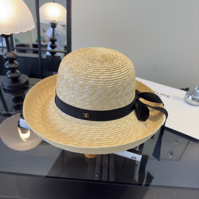 Summer Women Casual Bucket Hat Narrow Flared Brim Cloche Hat Beach Headwear Caps Unisex