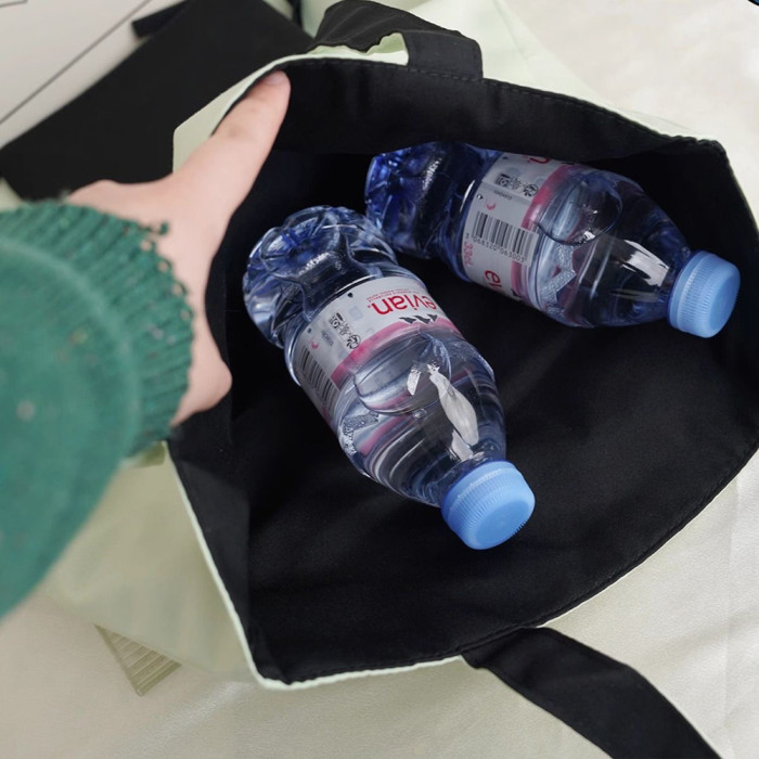 Women's Reversible Large Capacity Canvas Tote Bag