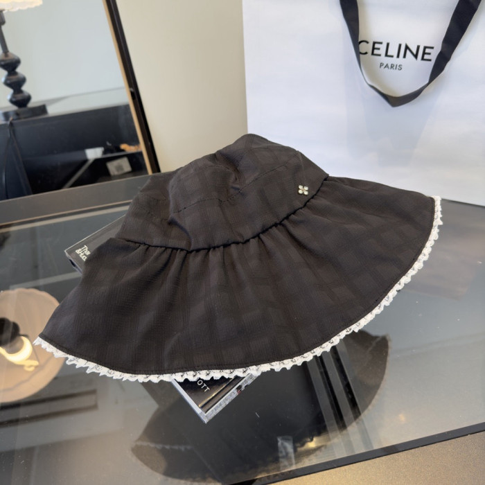 Summer Women Casual Bucket Hat Narrow Flared Brim Cloche Hat Beach Headwear Caps Unisex