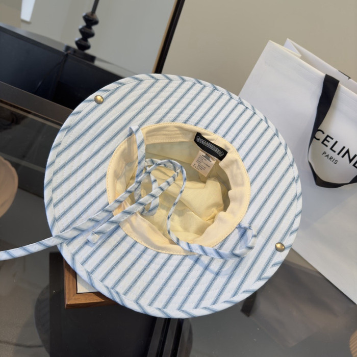 Summer Women Casual Bucket Hat Narrow Flared Brim Cloche Hat Beach Headwear Caps Unisex