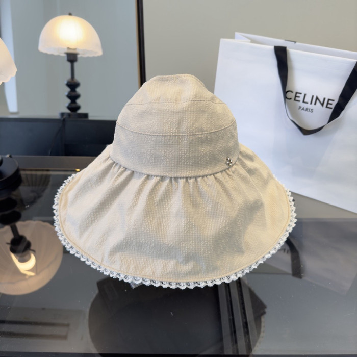 Summer Women Casual Bucket Hat Narrow Flared Brim Cloche Hat Beach Headwear Caps Unisex