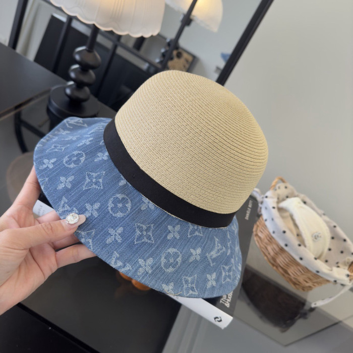 Summer Women Casual Bucket Hat Narrow Flared Brim Cloche Hat Beach Headwear Caps Unisex