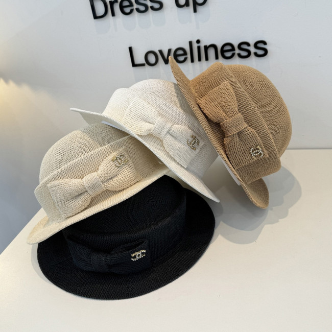 Summer Women Casual Bucket Hat Narrow Flared Brim Cloche Hat Beach Headwear Caps Unisex