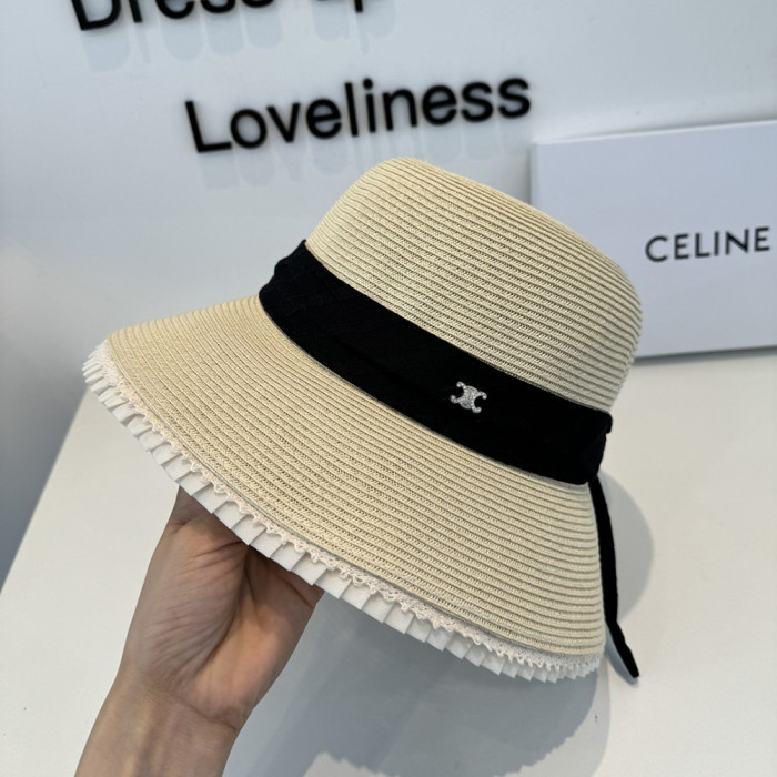 Summer Women Casual Bucket Hat Narrow Flared Brim Cloche Hat Beach Headwear Caps Unisex
