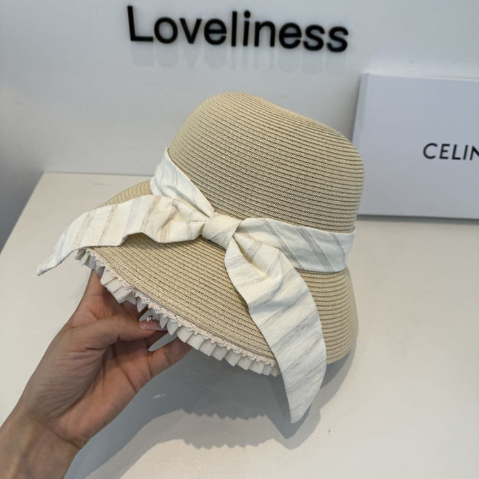 Summer Women Casual Bucket Hat Narrow Flared Brim Cloche Hat Beach Headwear Caps Unisex