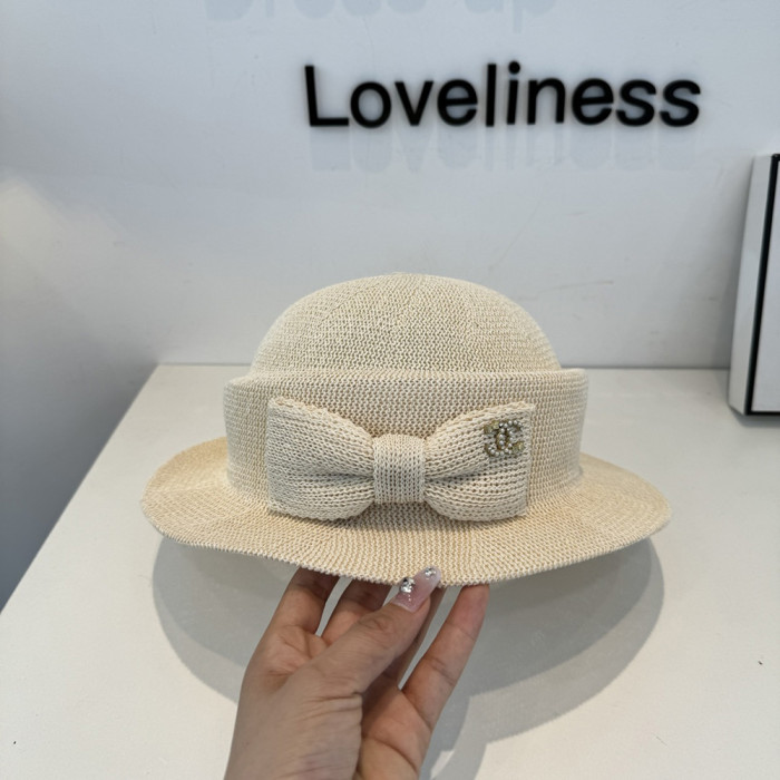 Summer Women Casual Bucket Hat Narrow Flared Brim Cloche Hat Beach Headwear Caps Unisex