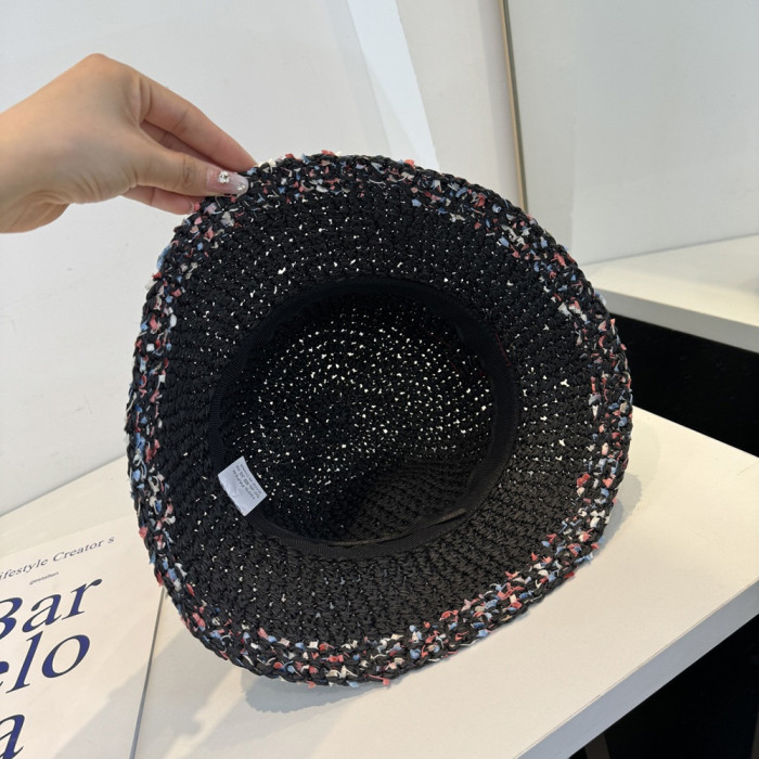 Summer Women Casual Bucket Hat Narrow Flared Brim Cloche Hat Beach Headwear Caps Unisex