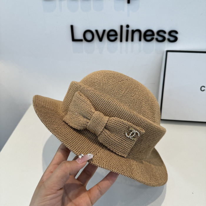 Summer Women Casual Bucket Hat Narrow Flared Brim Cloche Hat Beach Headwear Caps Unisex