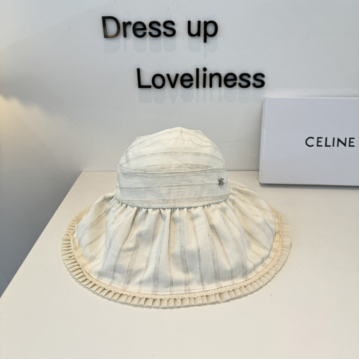 Summer Women Casual Bucket Hat Wide Brim Cloche Hat Beach Headwear Caps Unisex