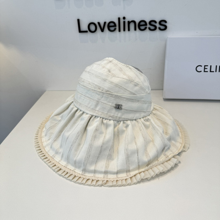 Summer Women Casual Bucket Hat Wide Brim Cloche Hat Beach Headwear Caps Unisex