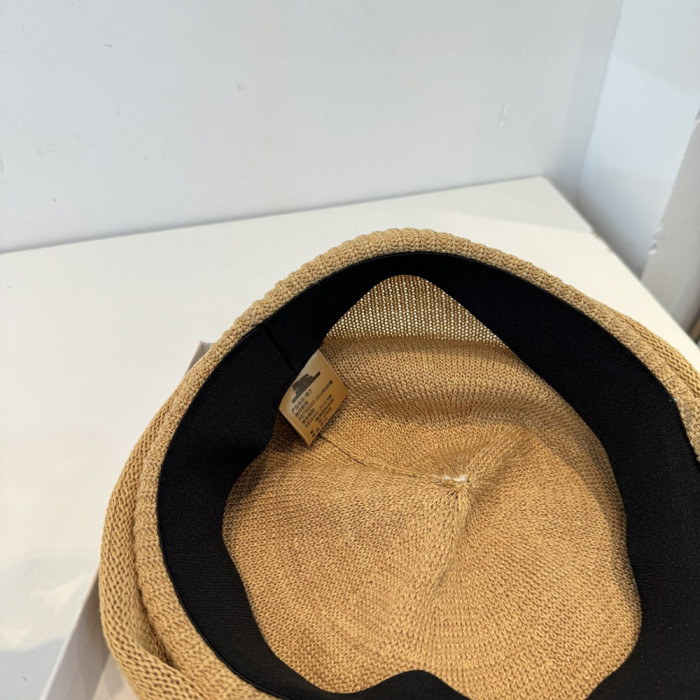 Men Women Knitted Beret Baker Hat Baseball Cap Visor Sun Hat Summer Headwear Unisex