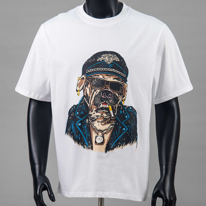 Vintage Oversized Graphic T-shirt Cotton Crewneck Tee Retro Streetwear Tops for Men Women Unisex