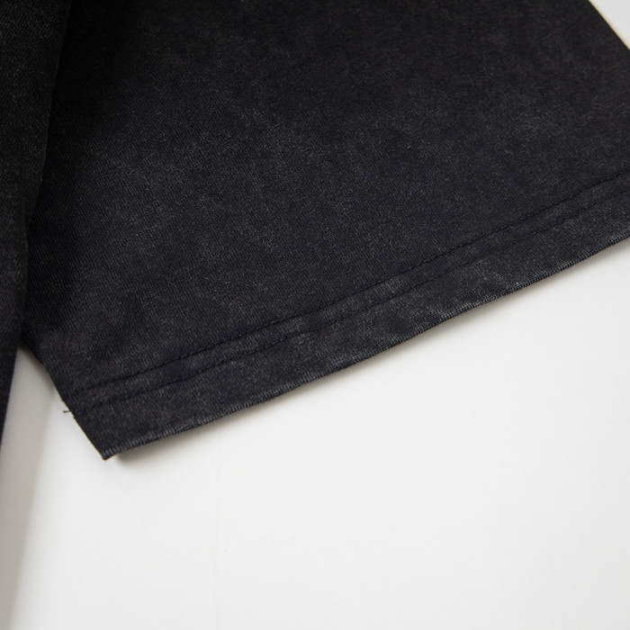 Vintage Oversized Graphic T-shirt Cotton Crewneck Tee Retro Streetwear Tops for Men Women Unisex