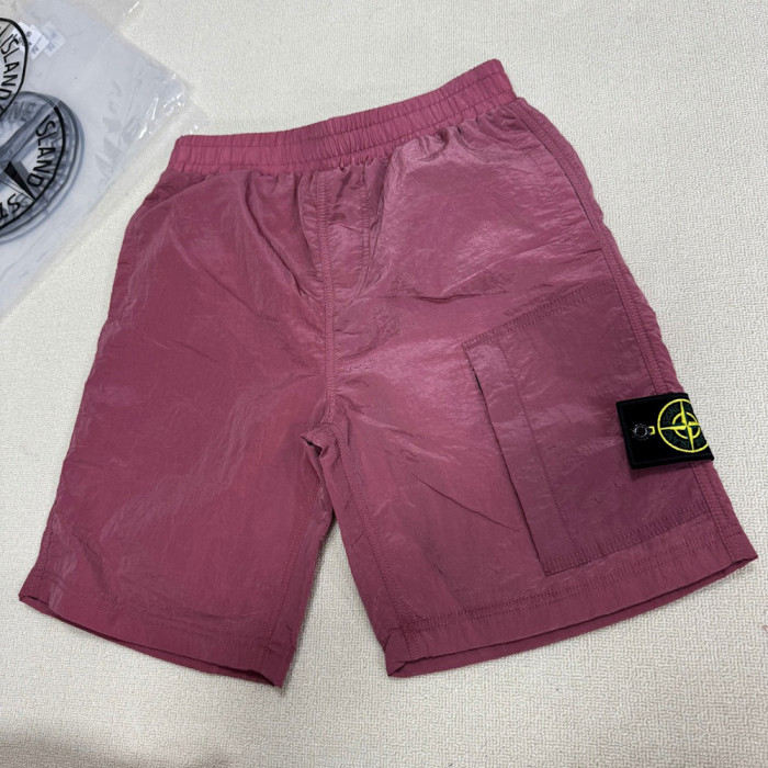 Men Metal Nylon Shorts Lightweight Techwear Cargo Bottoms Quick Dry Beach Shorts Pants Unisex