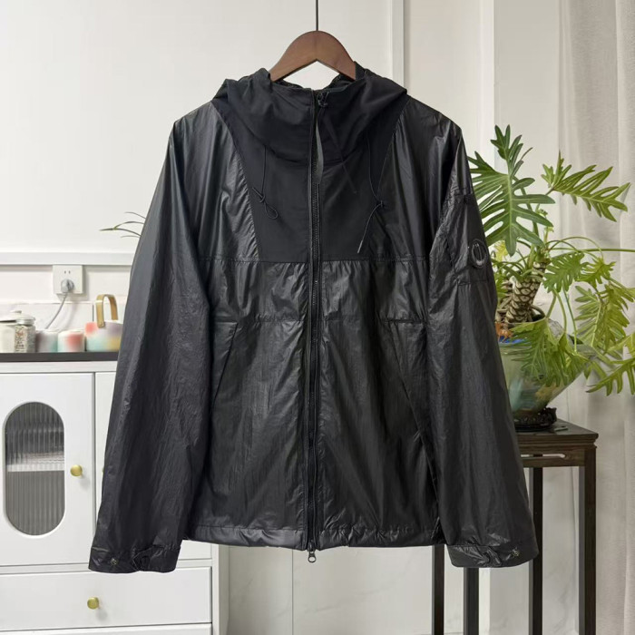 Men Women Nylon Hooded Jacket Windproof Techwear Casual Streetwear Coats Outdoor Tops Unisex