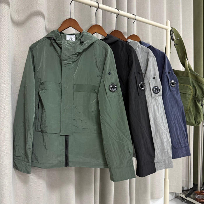 Men Women Nylon Hooded Jacket Windproof Techwear Casual Streetwear Coats Outdoor Tops Unisex