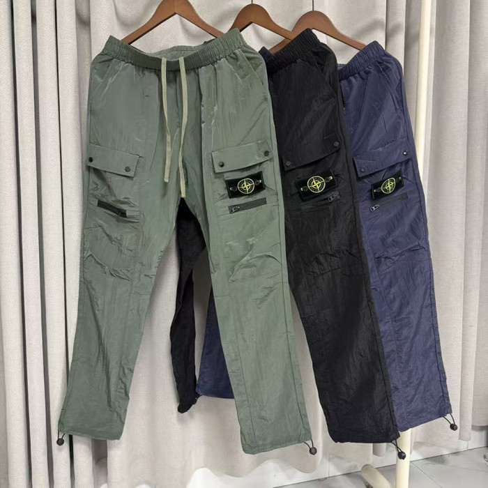Women Men Nylon Cargo Joggers Lightweight Utility Pants Streetwear Bottoms Techwear Trousers Outfits