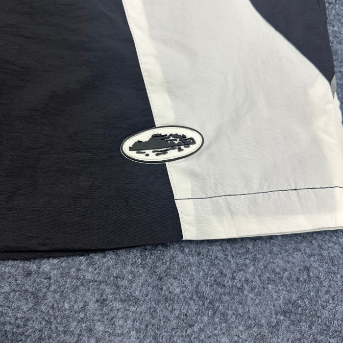 Men Metal Nylon Shorts Lightweight Techwear Cargo Bottoms Quick Dry Beach Shorts Pants Unisex