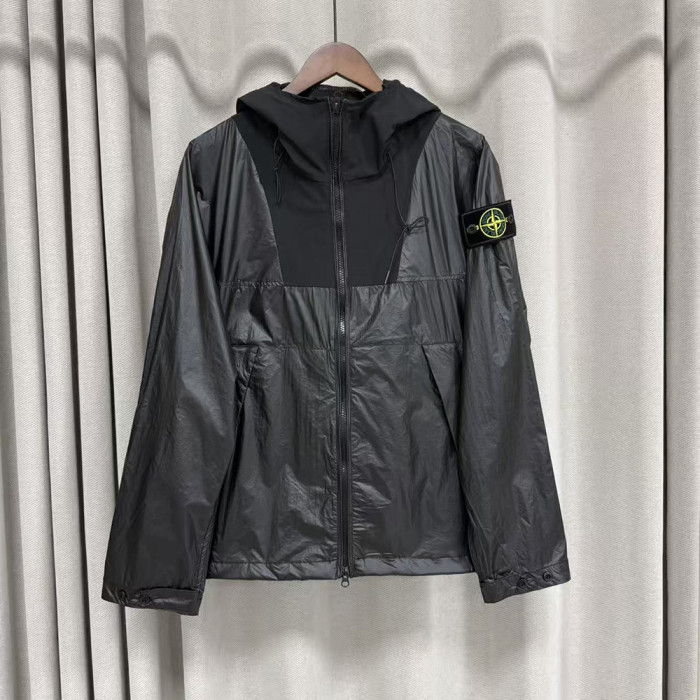 Men Women Nylon Hooded Jacket Windproof Techwear Casual Streetwear Coats Outdoor Tops Unisex