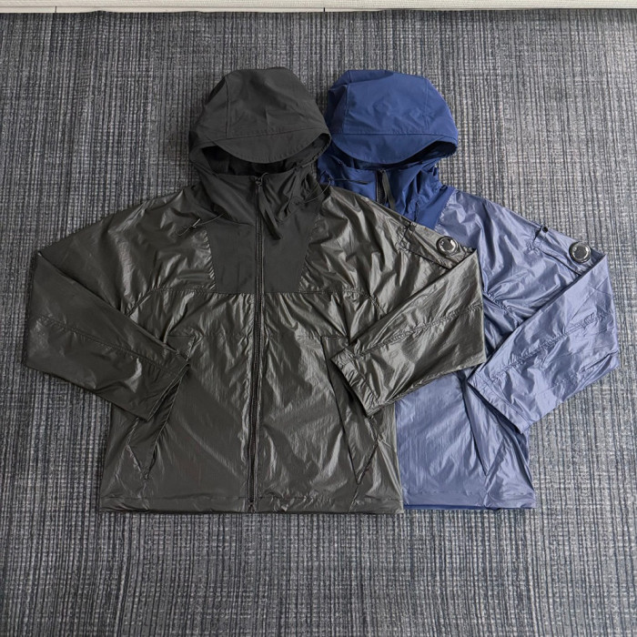 Men Women Nylon Hooded Jacket Windproof Techwear Casual Streetwear Coats Outdoor Tops Unisex