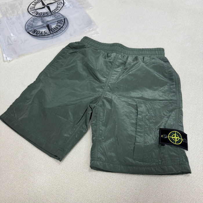 Men Metal Nylon Shorts Lightweight Techwear Cargo Bottoms Quick Dry Beach Shorts Pants Unisex