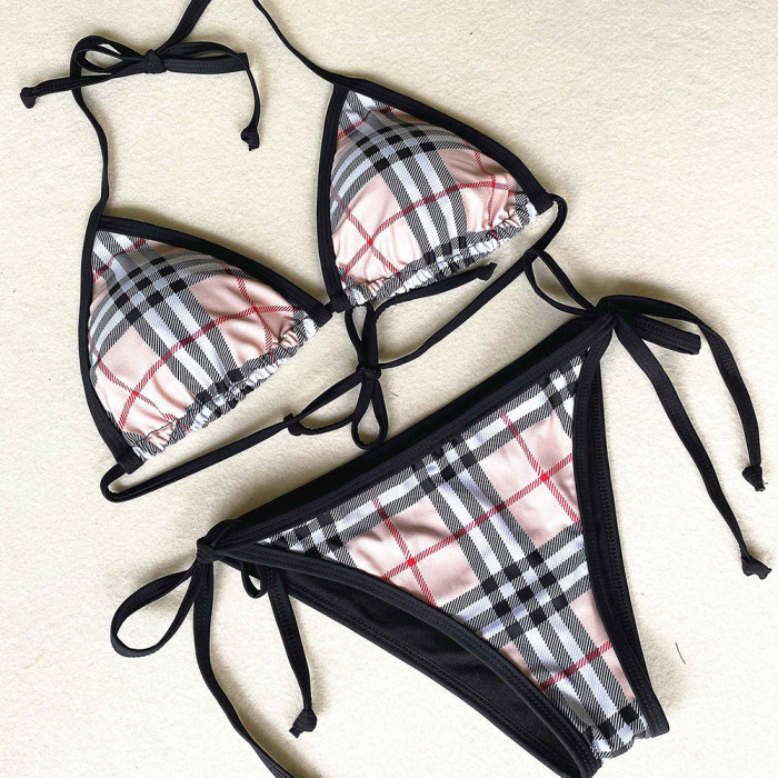 Women Two Piece Bikini Set Sport Bra Swimsuit Beach Thong Swimwear Bathing Suit