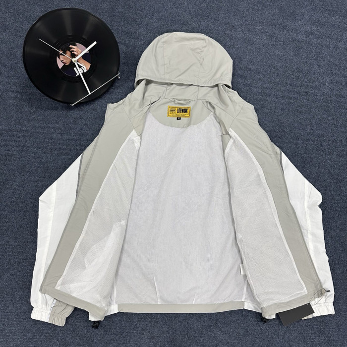 Men Women Nylon Hooded Jacket Windproof Techwear Casual Streetwear Coats Outdoor Tops Unisex