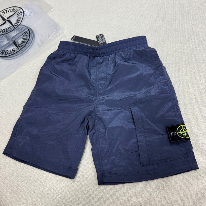 Men Metal Nylon Shorts Lightweight Techwear Cargo Bottoms Quick Dry Beach Shorts Pants Unisex