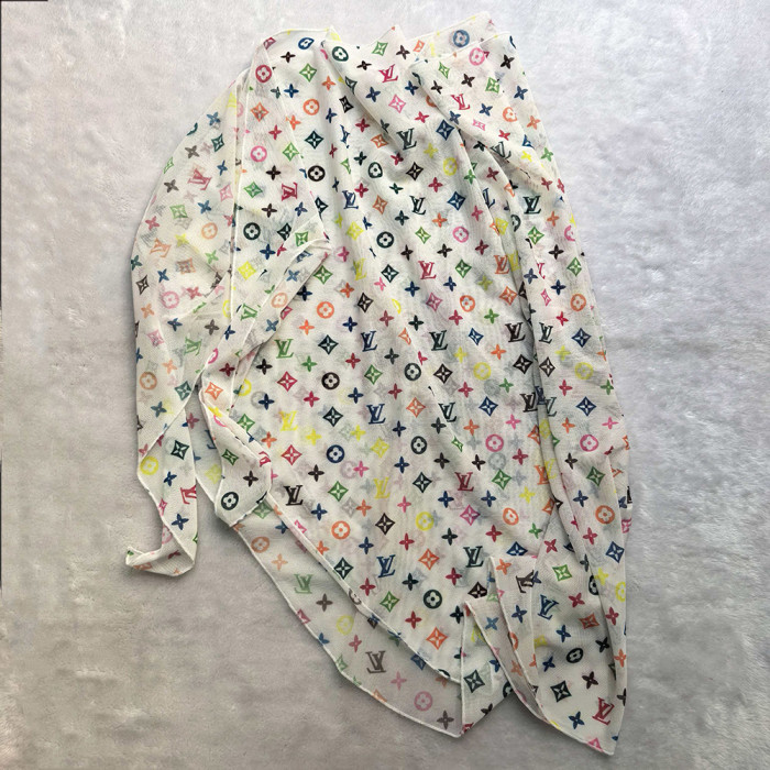 Women's Geometric Print Beach Wrap Sarong  Lightweight Swimwear Cover Up Scarf for Summer Vacation