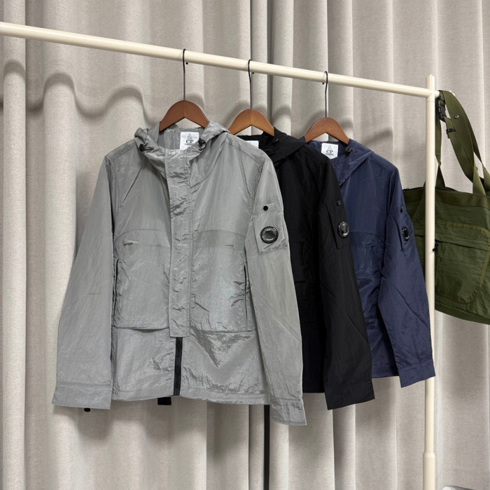 Men Women Nylon Hooded Jacket Windproof Techwear Casual Streetwear Coats Outdoor Tops Unisex