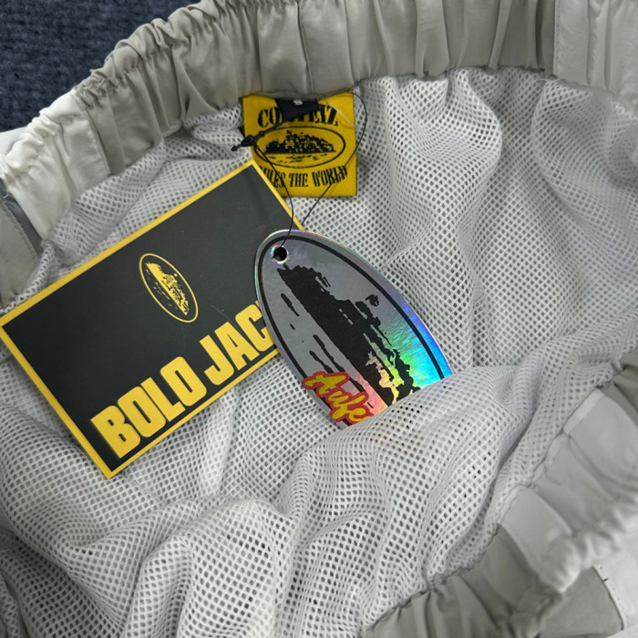 Men Metal Nylon Shorts Lightweight Techwear Cargo Bottoms Quick Dry Beach Shorts Pants Unisex