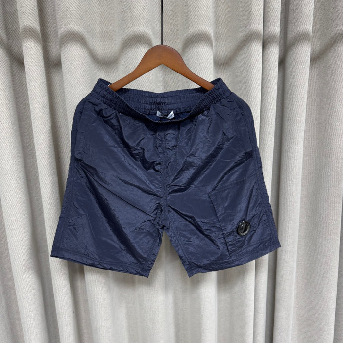 Men Metal Nylon Shorts Lightweight Techwear Cargo Bottoms Quick Dry Beach Shorts Pants Unisex