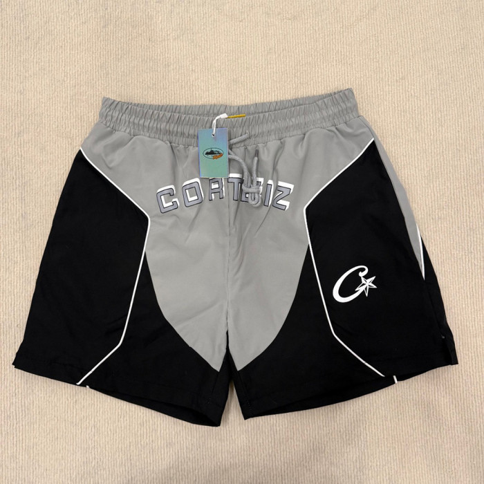 Men Retro Mesh Basketball Shorts Lightweight Quick Dry Beach Shorts Elastic Waist Bottoms Pants Unisex