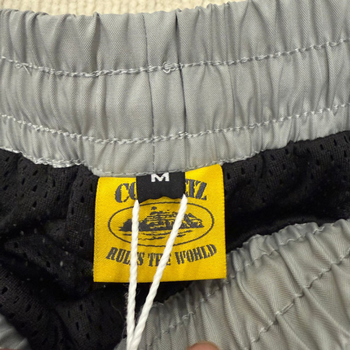 Men Retro Mesh Basketball Shorts Lightweight Quick Dry Beach Shorts Elastic Waist Bottoms Pants Unisex