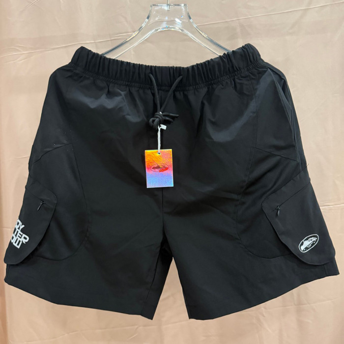 Men Lightweight Cargo Shorts Quick Dry Beach Shorts Swim Trunks Elastic Waist Bottoms Pants Unisex